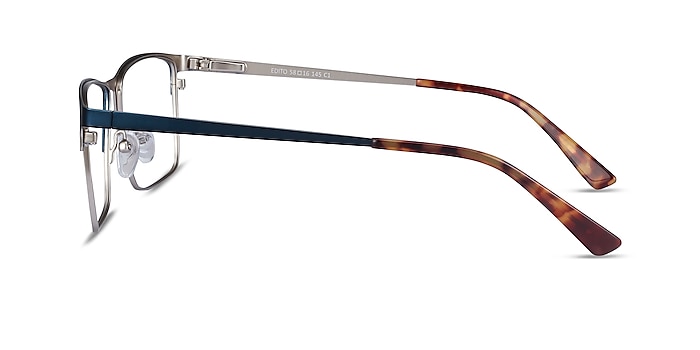 Edito Bleu marine  Métal Montures de lunettes de vue d'EyeBuyDirect