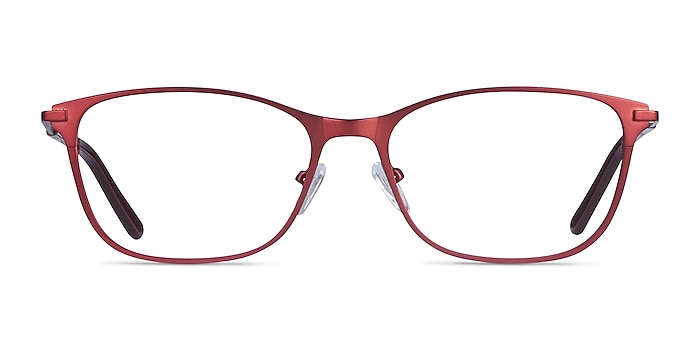 Modena Red Metal Eyeglass Frames from EyeBuyDirect
