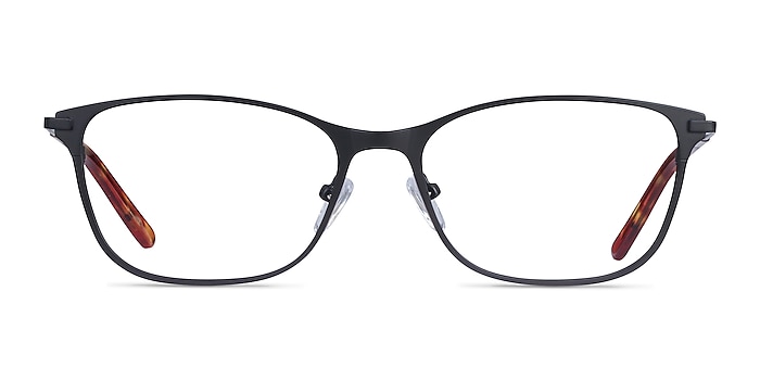Modena Noir Métal Montures de lunettes de vue d'EyeBuyDirect