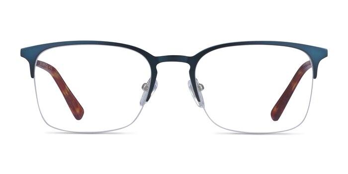 Vimy Blue Metal Eyeglass Frames from EyeBuyDirect
