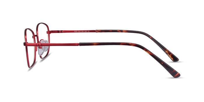 Path Burgundy Métal Montures de lunettes de vue d'EyeBuyDirect