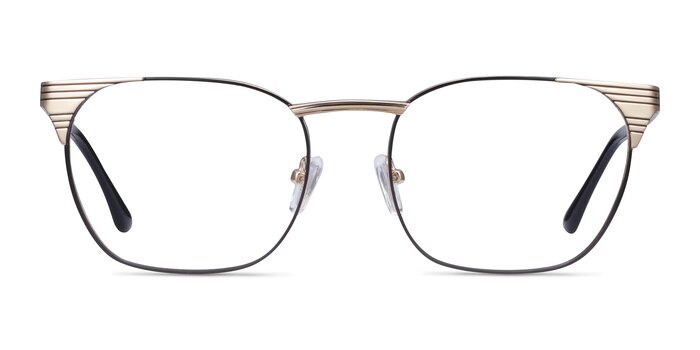 Soulist Black Golden Métal Montures de lunettes de vue d'EyeBuyDirect