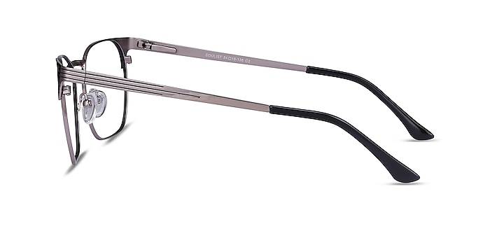 Soulist Black Silver Métal Montures de lunettes de vue d'EyeBuyDirect