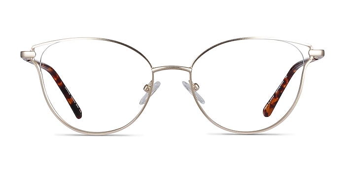 Trance Doré Métal Montures de lunettes de vue d'EyeBuyDirect