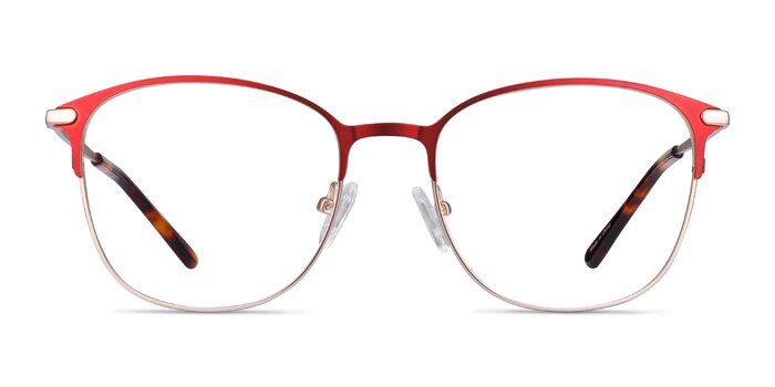 Disperse Rouge Métal Montures de lunettes de vue d'EyeBuyDirect