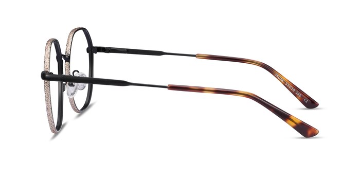 Sylvie Noir Métal Montures de lunettes de vue d'EyeBuyDirect