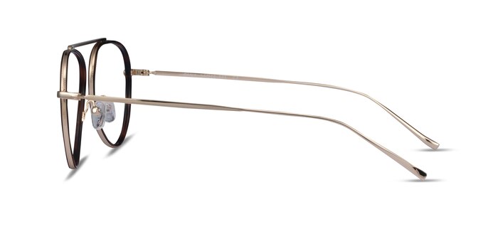 Cana Tortoise  Gold Metal Eyeglass Frames from EyeBuyDirect