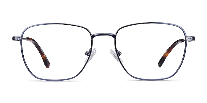 Throne Blue Metal Eyeglass Frames from EyeBuyDirect