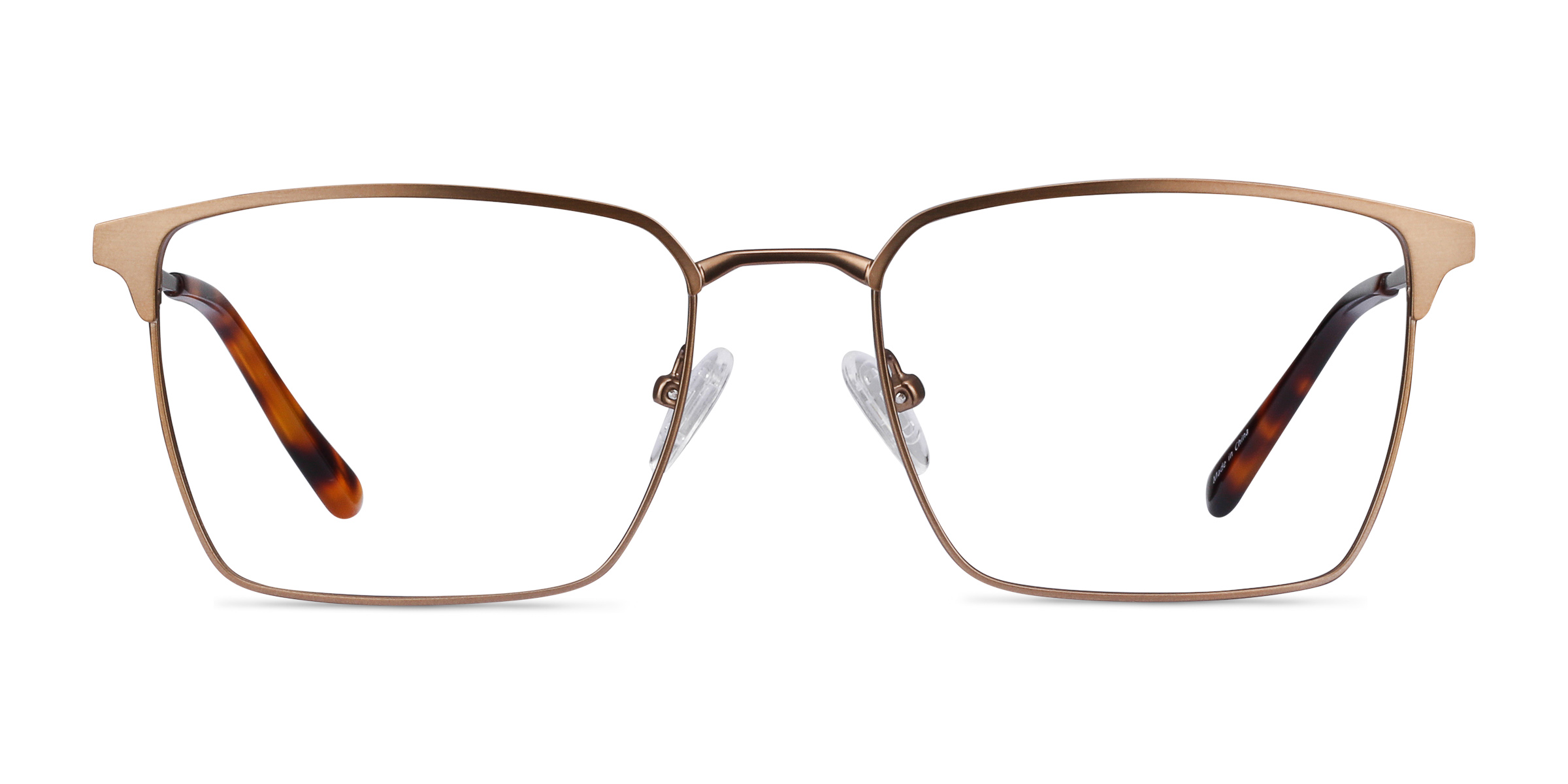 Metro Rectangle Coffee Glasses for Men | Eyebuydirect