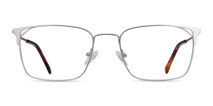 Emett Silver Metal Eyeglass Frames from EyeBuyDirect