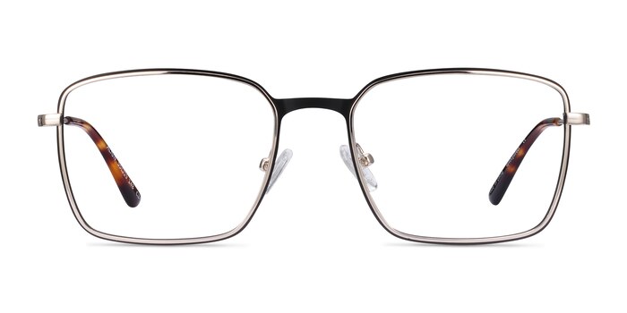 Align Black & Silver Metal Eyeglass Frames from EyeBuyDirect