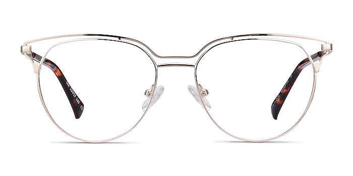 Gia Gold Metal Eyeglass Frames from EyeBuyDirect