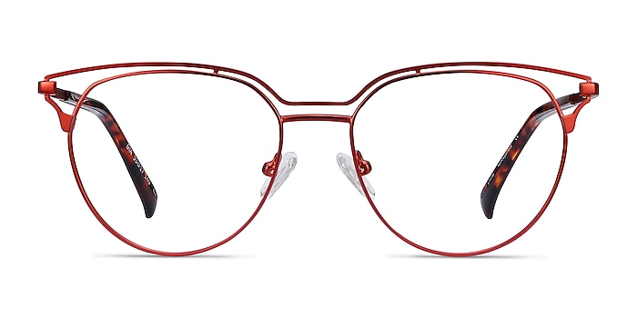 Gia Rouge Métal Montures de lunettes de vue d'EyeBuyDirect