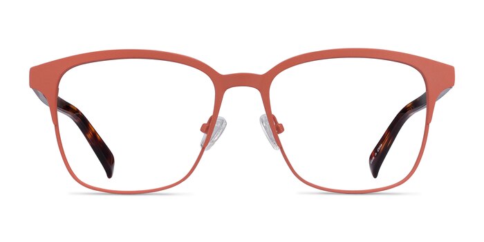 Intense Coral & Tortoise Acetate-metal Eyeglass Frames from EyeBuyDirect