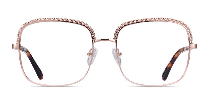 Astoria Rose Gold Metal Eyeglass Frames from EyeBuyDirect