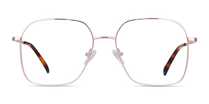 Roman Rose Gold Metal Eyeglass Frames from EyeBuyDirect