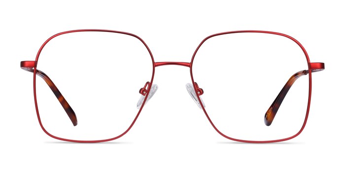 Roman Red Metal Eyeglass Frames from EyeBuyDirect