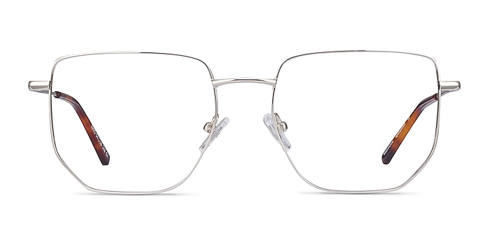 Rhys Silver Metal Eyeglass Frames from EyeBuyDirect