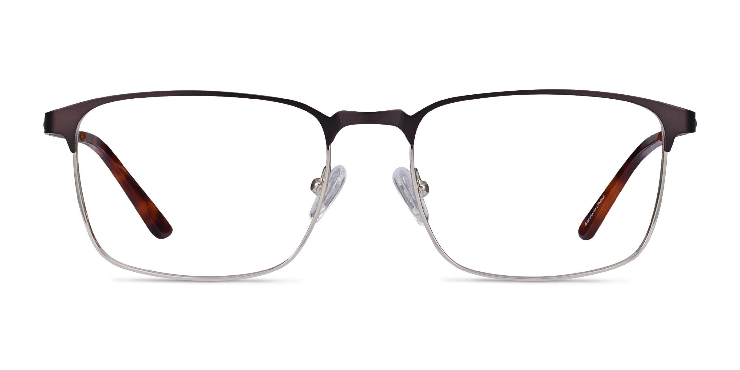 Oswald Rectangle Matte Black Glasses for Men | Eyebuydirect