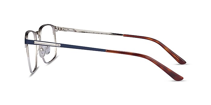Oswald Navy Metal Eyeglass Frames from EyeBuyDirect