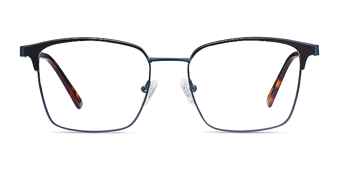 Demy Navy & Black Métal Montures de lunettes de vue d'EyeBuyDirect