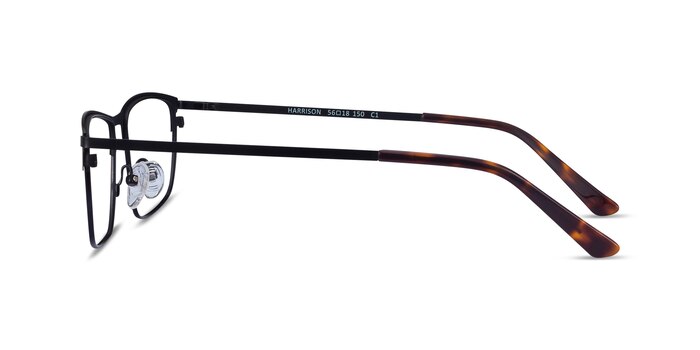 Harrison Noir Métal Montures de lunettes de vue d'EyeBuyDirect