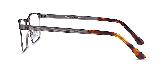 Julian Gunmetal Métal Montures de lunettes de vue d'EyeBuyDirect