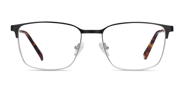 Leopold Noir Métal Montures de lunettes de vue d'EyeBuyDirect