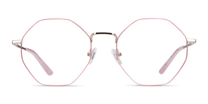 Altar Pink & Gold Metal Eyeglass Frames from EyeBuyDirect