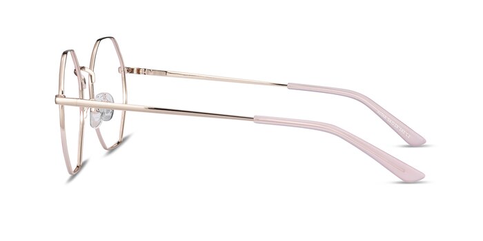 Altar Pink & Gold Metal Eyeglass Frames from EyeBuyDirect
