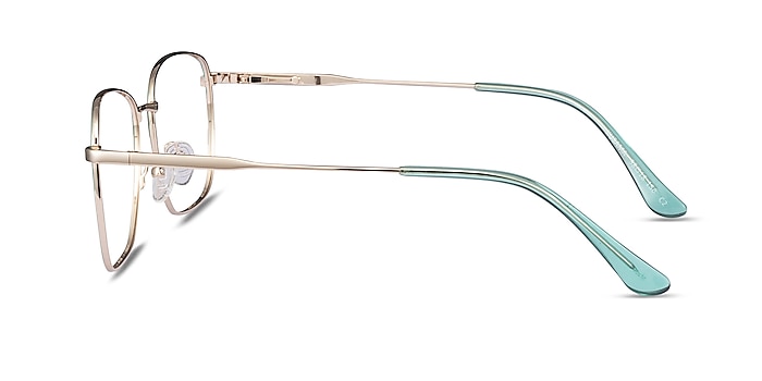 Kusama Green & Gold Metal Eyeglass Frames from EyeBuyDirect