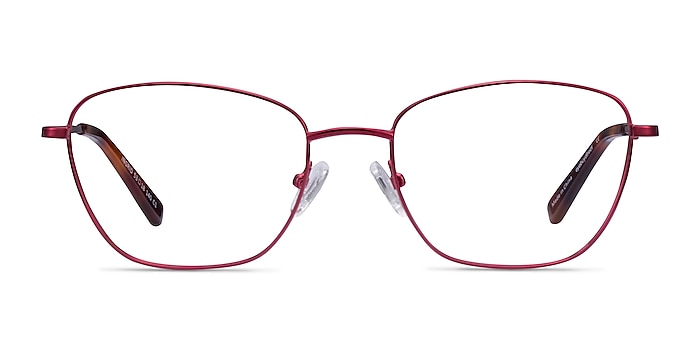 Ingrid Rouge Métal Montures de lunettes de vue d'EyeBuyDirect