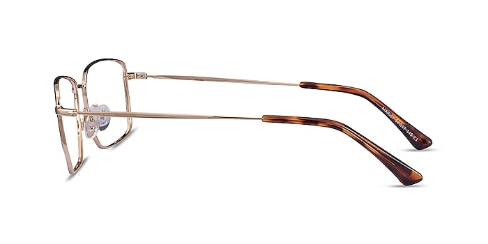 Marley Black Gold Metal Eyeglass Frames from EyeBuyDirect