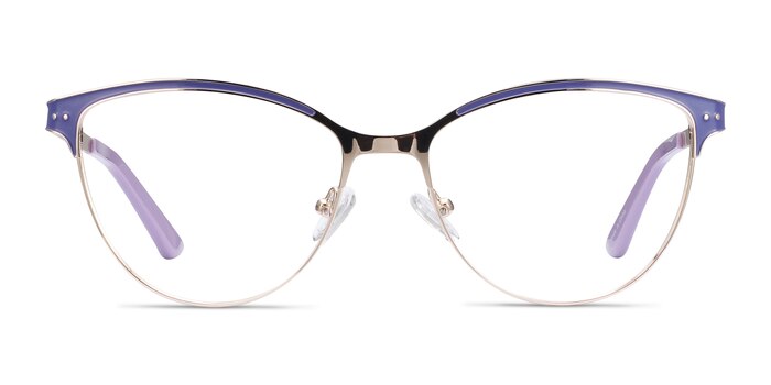 Rosa Purple & Gold Métal Montures de lunettes de vue d'EyeBuyDirect