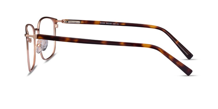 River Black Rose Gold Acetate-metal Montures de lunettes de vue d'EyeBuyDirect