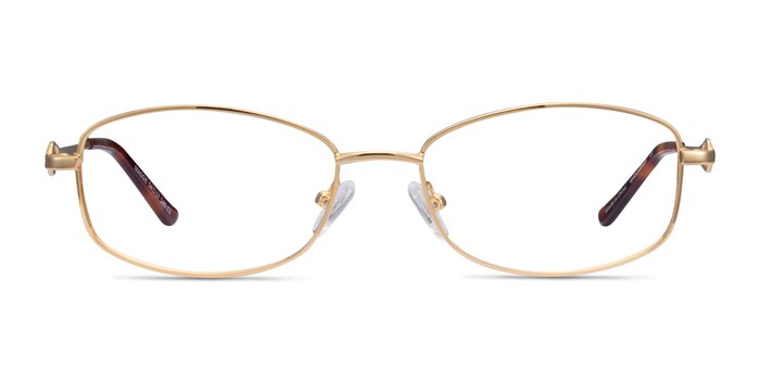 Maggie Gold Metal Eyeglass Frames from EyeBuyDirect