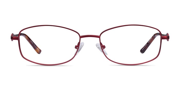 Maggie Burgundy Metal Eyeglass Frames from EyeBuyDirect