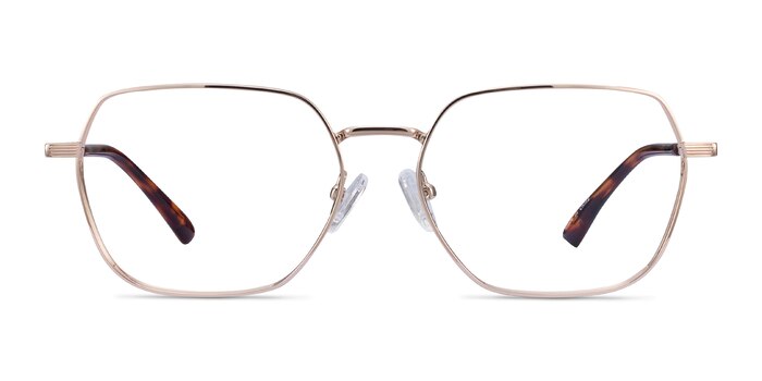 Marlow Gold Metal Eyeglass Frames from EyeBuyDirect