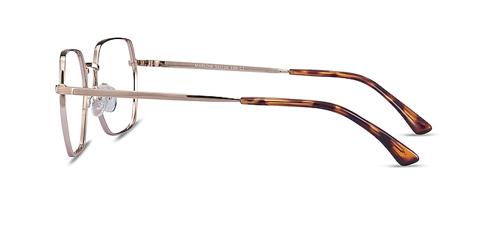 Marlow Gold Metal Eyeglass Frames from EyeBuyDirect