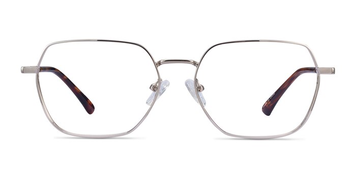 Marlow Argenté Métal Montures de lunettes de vue d'EyeBuyDirect