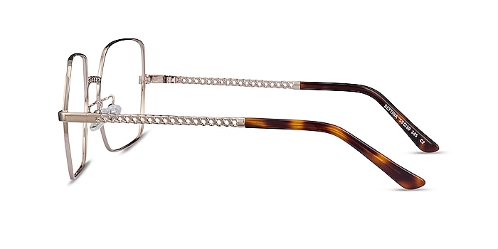 Bettina Silver Metal Eyeglass Frames from EyeBuyDirect