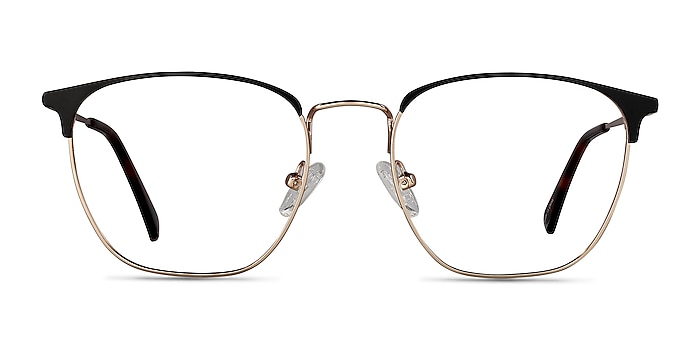 Codex Black Gold Metal Eyeglass Frames from EyeBuyDirect