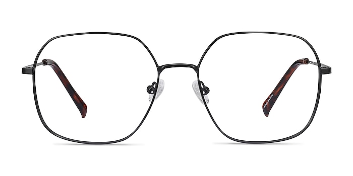 Reality Black Metal Eyeglass Frames from EyeBuyDirect