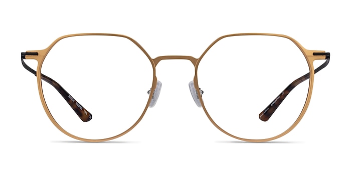 Alum Gold & Black Aluminium-alloy Eyeglass Frames from EyeBuyDirect