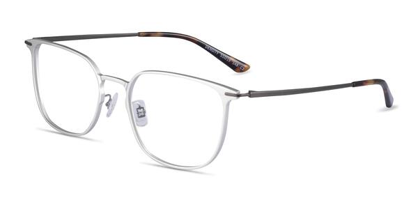 Light Silver & Gunmetal Density -  Aluminium-alloy Eyeglasses