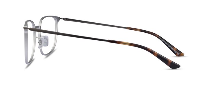 Density Light Silver & Gunmetal Aluminium-alloy Montures de lunettes de vue d'EyeBuyDirect