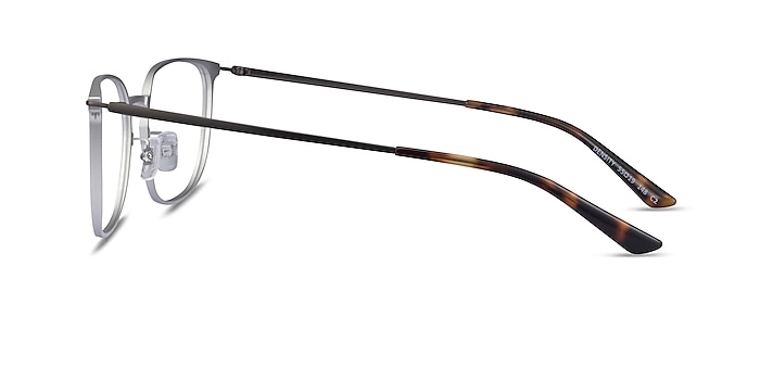 Density Light Silver & Gunmetal Aluminium-alloy Eyeglass Frames from EyeBuyDirect