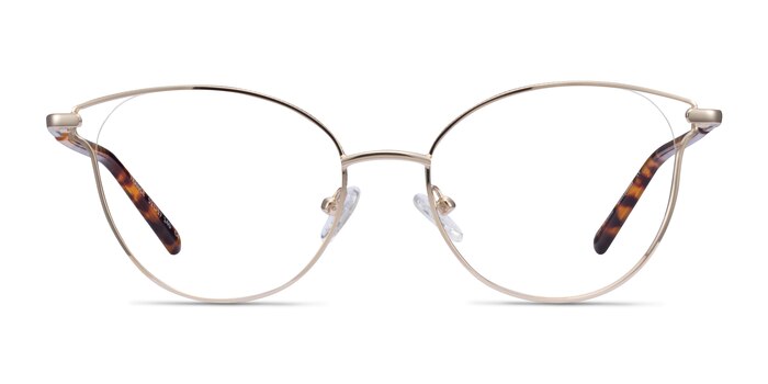 Trance Light Gold Métal Montures de lunettes de vue d'EyeBuyDirect