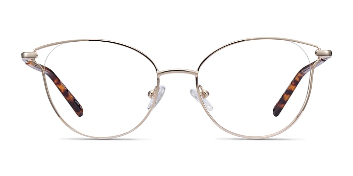 Trance Light Gold Métal Montures de lunettes de vue d'EyeBuyDirect