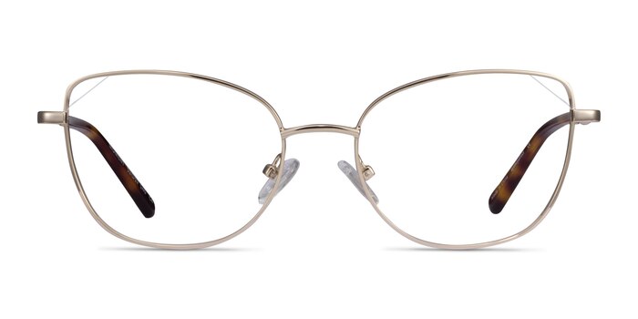 Moment Light Gold Metal Eyeglass Frames from EyeBuyDirect
